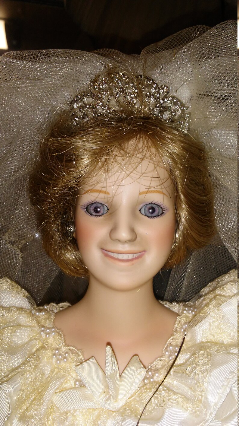 franklin mint princess diana wedding doll