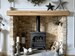 Rustic Oak Beam Aged 14cm x 9cm (5.5'x3.5')  Fireplace Mantel | Brackets Included | Free UK Delivery 