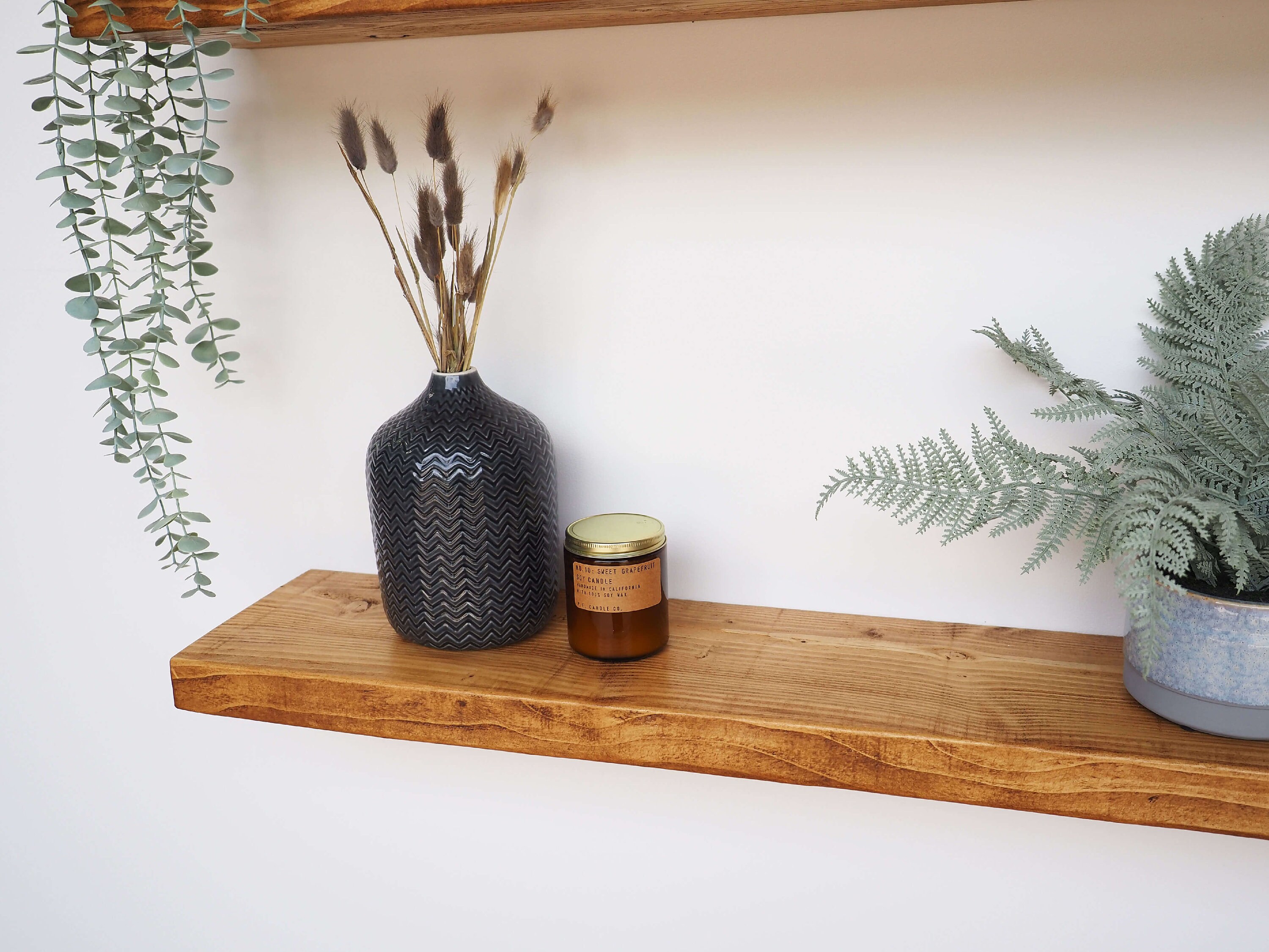 Rustic Pine Shelf for Plasterboard Walls 8 Deep Chunky Etsy