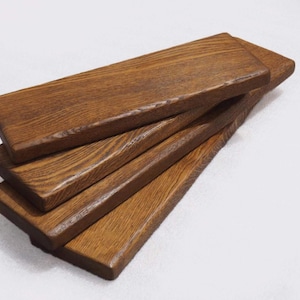 Handcrafted Rustic Oak Floating Shelf: 15cm Deep bild 6