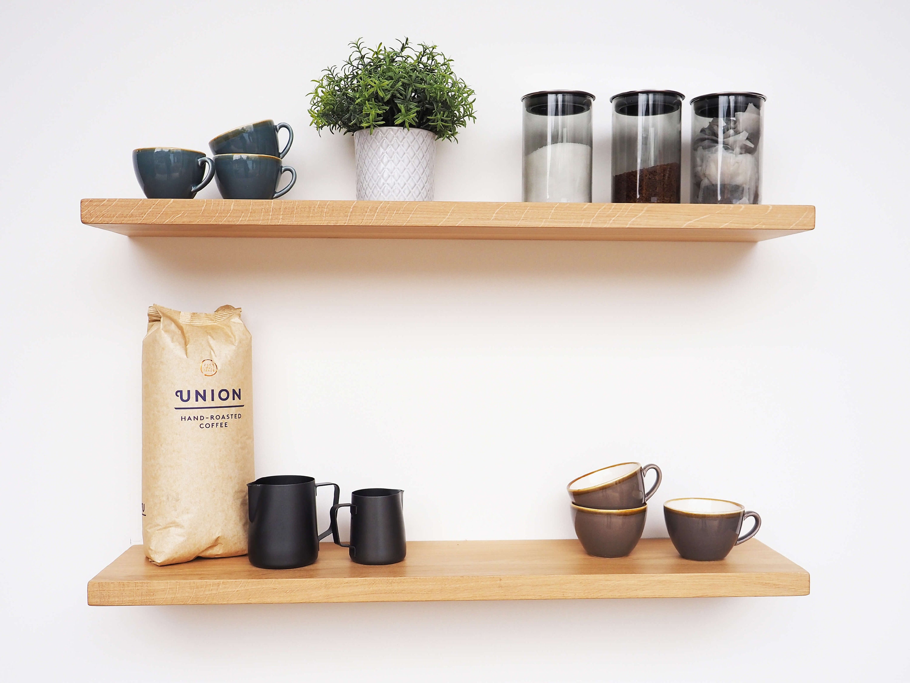 Solid Oak Floating Shelf 6 Deep Kiln Dried Shelves Etsy