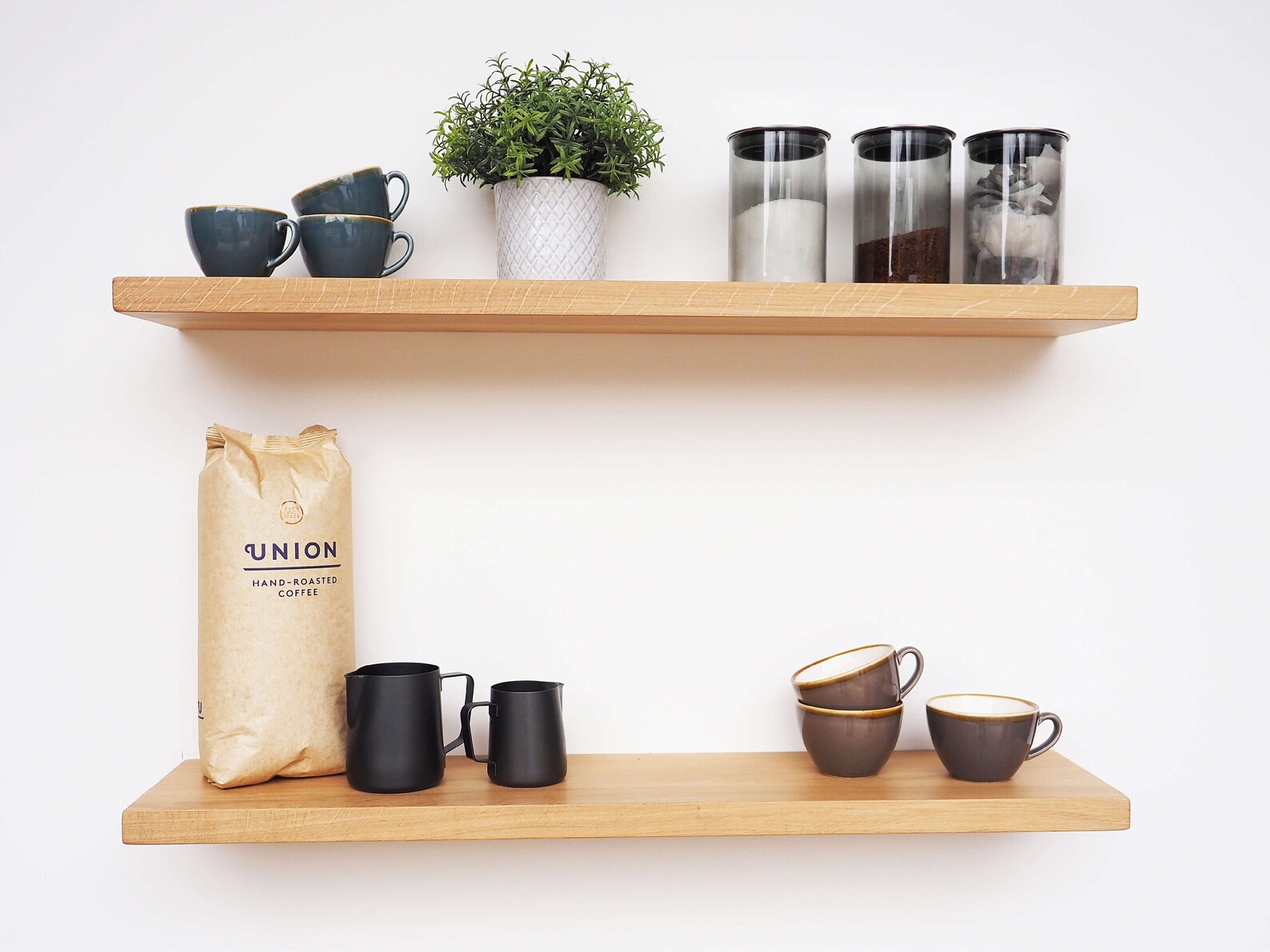 Solid Oak Floating Shelf 8 Deep Kiln Dried Shelves Etsy UK