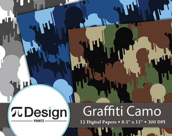 Military Graffiti Camouflage 8.5