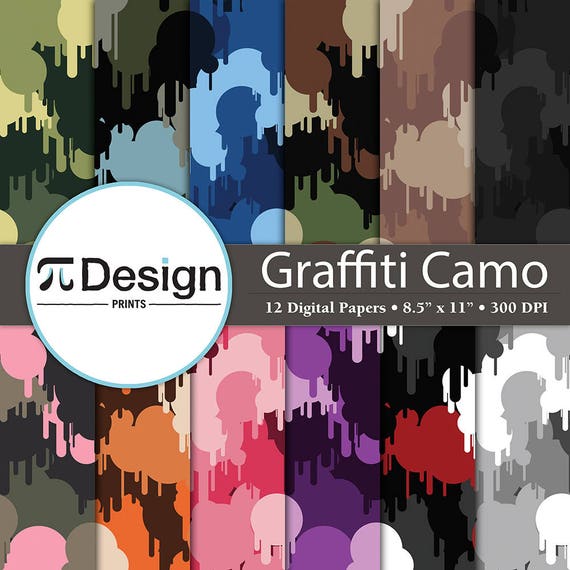 Military Graffiti Camouflage 8.5