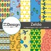 Video Game 8.5x11 Digital Scrapbook Paper Pack Set - Etsy