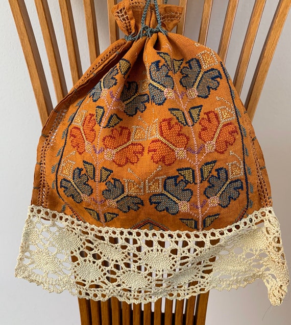 Antique Arts and Crafts Hand Embroidered Trousseau