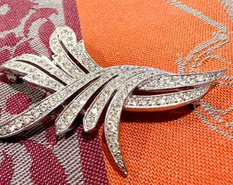 Vintage MidC Designer Ledo Polcini Rhinestone Brooch