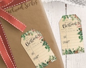 Library Card Printable Holiday Gift Tags, Bookish Christmas Gift Tags, Gift Tags for Books, DIY Library Card Tags