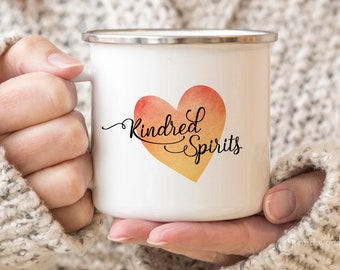 Kindred Spirits Mug, Anne of Green Gables Gift, Literary Gift, Best Friend Gift, Sister Gift, Bookish Mug