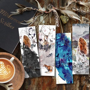 Woodland Dream Printable Bookmarks, Fox Watercolor Bookmark, YA Fantasy Court, Bookstagram