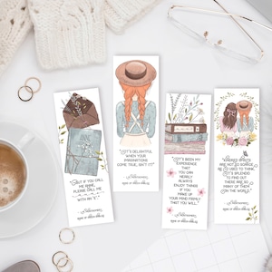 Anne of Green Gables Printable Bookmarks, Kindred Spirits, Best Friends Printable Gift, Call me Anne with an E