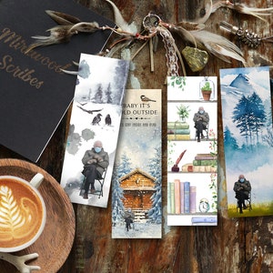 Cold Bernie Printable Bookmarks, Cold Bernie Bookmark Set of 4 Instant Download