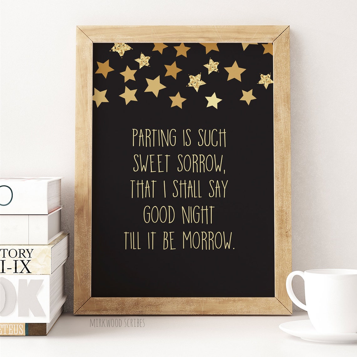 Romeo and Juliet Printable Shakespeare Quote Wall Art Instant - Etsy