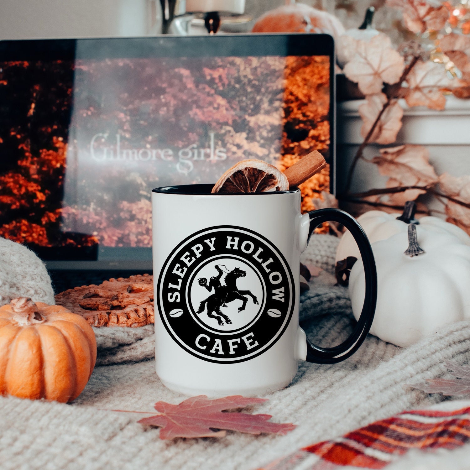 Sleepy Hollow Cafe Mug, Headless Horseman Spooky Halloween Coffee