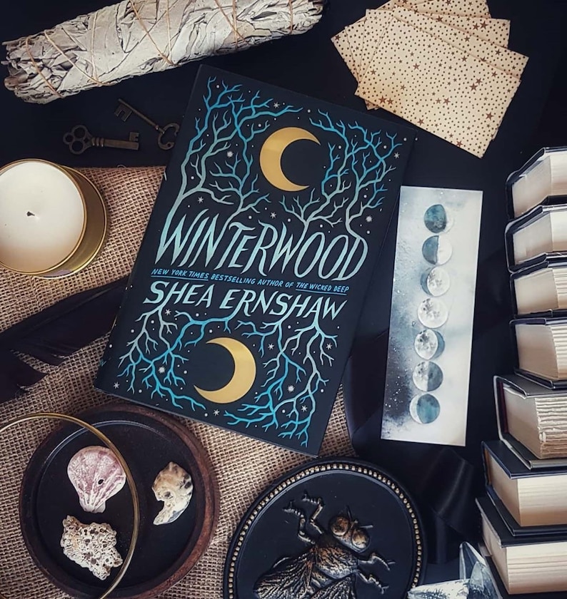 moon phases bookmark lunar phases of the moon bookmark etsy