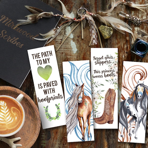 Horse Bookmark Etsy