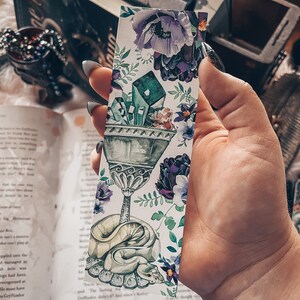 Fantasy Snake Printable Bookmarks, Watercolor Floral Snakes Bookmark ...