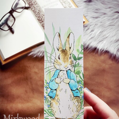 Adorable Peter Rabbit Bookmark Beatrix Potter's Peter - Etsy