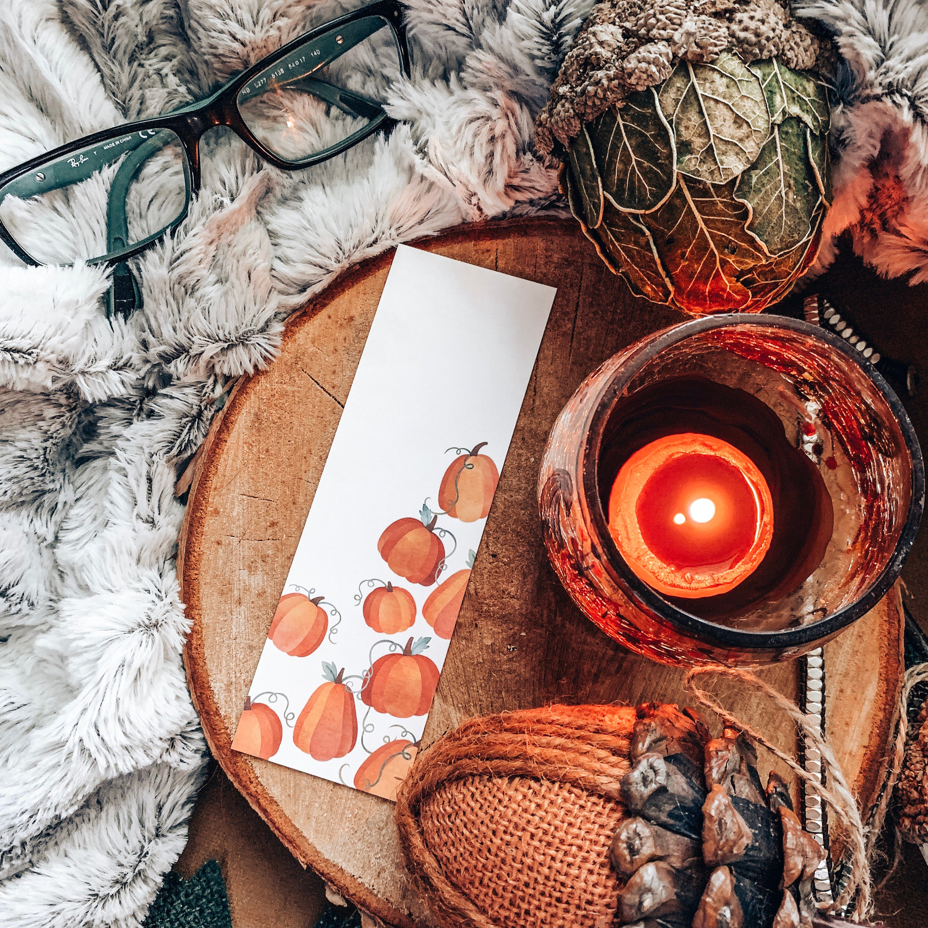 Pumpkin Bookmark, Pumpkins Stack Halloween Bookmarks, Fall Themed