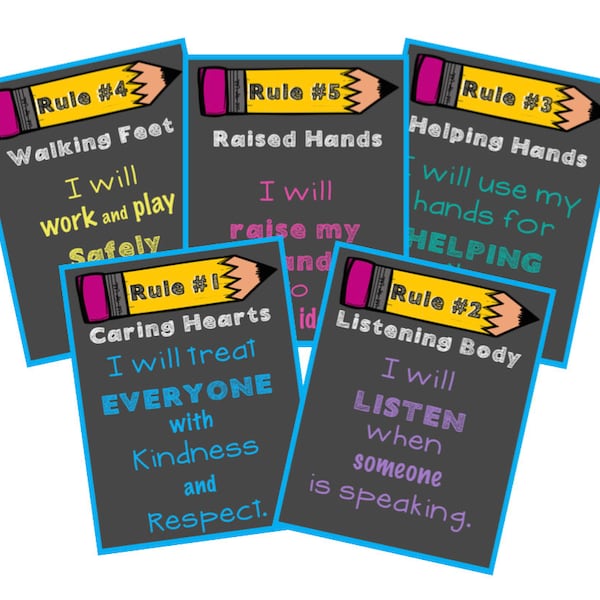 Classroom Rules Etsy Classroom Rules Etsy