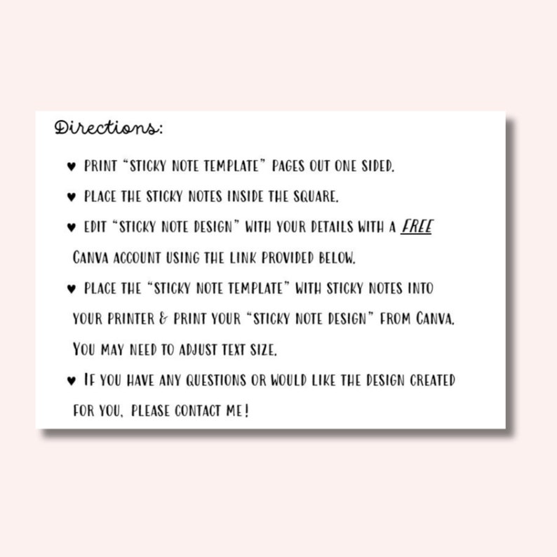 From the Desk of Printable Sticky Note Template 3 X 3 4 X 4 3 X5 ...