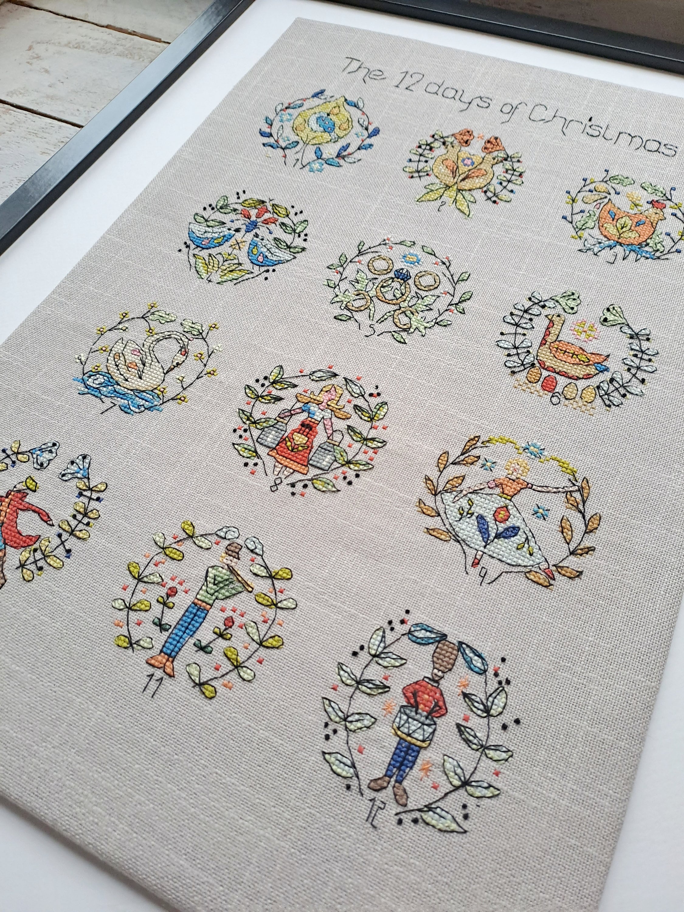 12 DAYS of CHRISTMAS PDF Cross Stitch Chart / Pattern - Instant ...