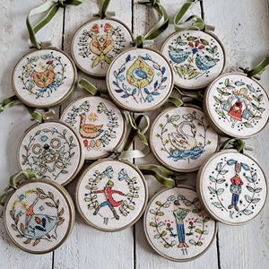 12 DAYS of CHRISTMAS PDF Cross Stitch Chart / Pattern - Instant ...
