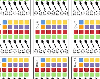 Printable - 21 Days of Healthy Eating - Level 4 Calorie Intake - 2100-2300 Calories