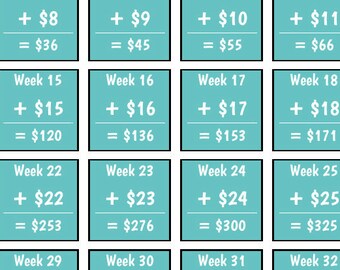 Printable 52 Week Money Savings Challenge