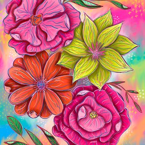 Floral Art Print #1 - Digital Download Printable