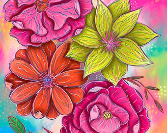 Floral Art Print #1 - Digital Download Printable