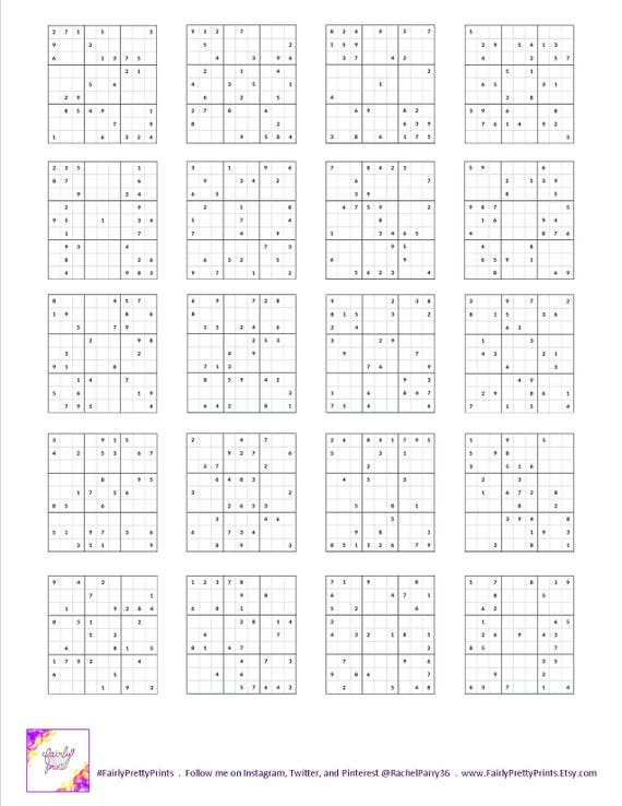 3 Sudoku Puzzle Books Sudoku Printable Printable Sudoku -  Israel