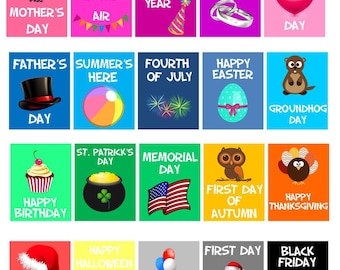 Printable Holiday Stickers