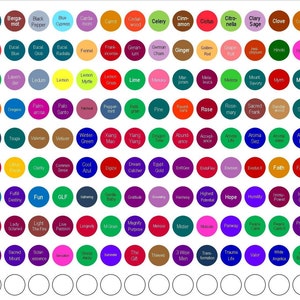 Adesivos para impressão - Etiquetas de óleos essenciais - Inspirados na Young Living