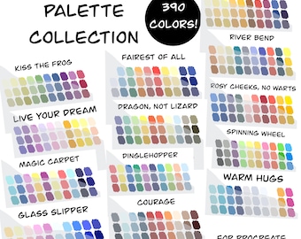 Disney Inspired Collection of Procreate Palettes | Procreate Color Swatch Bundle