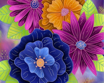 Floral Art Print #2 - Digital Download Printable