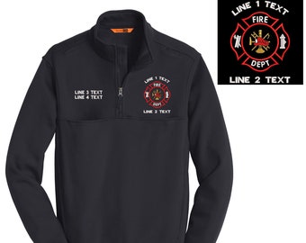 Fire Department Work Shirt - Custom Embroidery - Your Department Name and Free Shipping (FIRE 21)