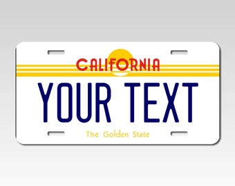Personalized California License Plates - Any Name, choose your plate size, enter the name/text . Order Today Ready to ship next business day