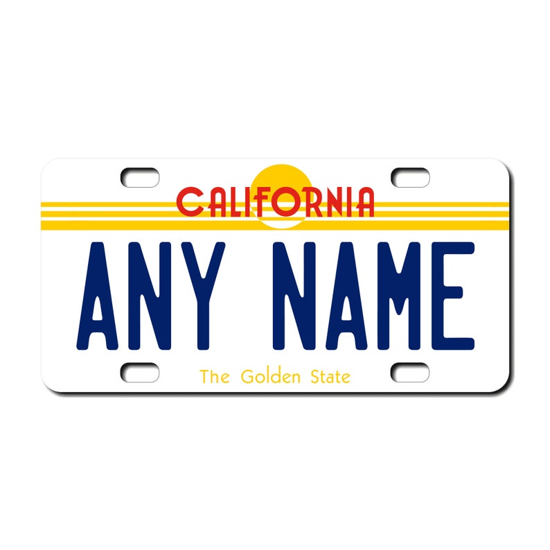 Personalized California License Plates Any Name Choose Your Etsy