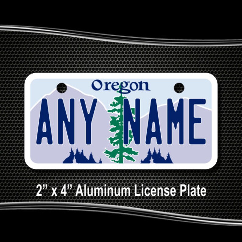 Personalized Oregon Novelty License Plates 5 Sizes for toy Etsy