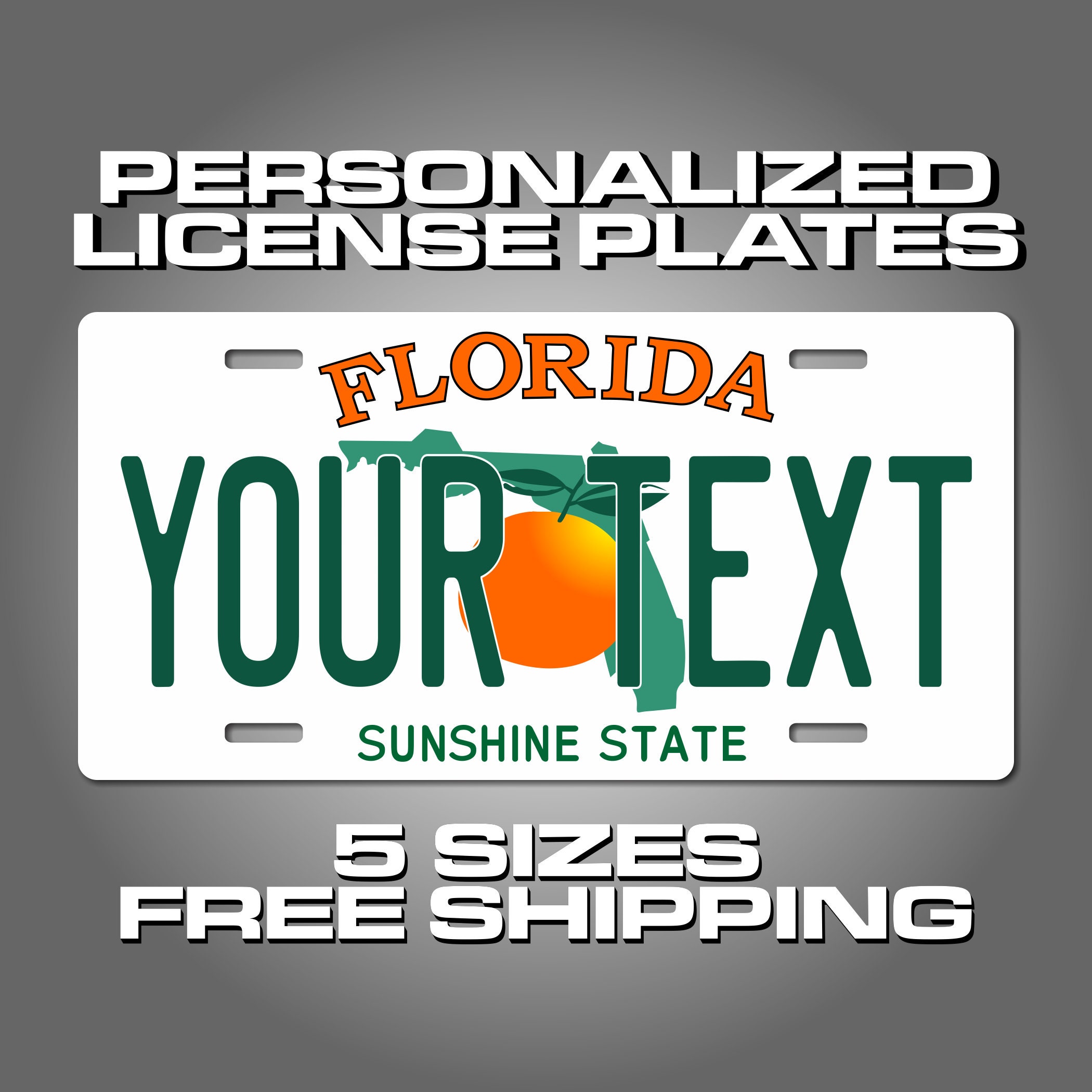 custom printed license plate