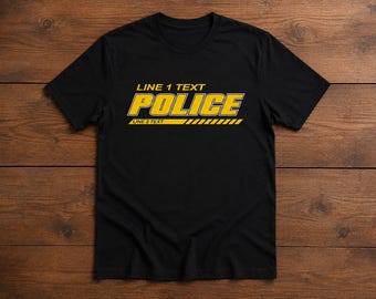 Personalized Police Logo T-shirt - Personalized with your Department