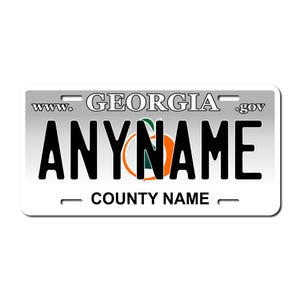 Personalized Georgia Novelty License Plates - 5 Sizes for toy cars, wagons, bikes, scooters, Key Rings (Ver 1) Choose size and Text