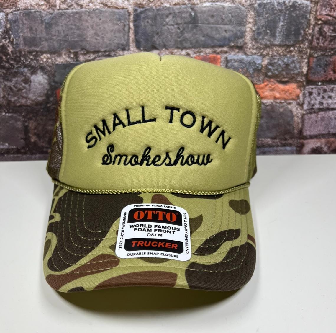 Small Town Smokeshow Embroidered Retro Trucker Hat - Etsy display picture 3