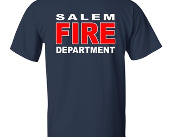 Salem Fire Department T-shirt - Print on Front and back