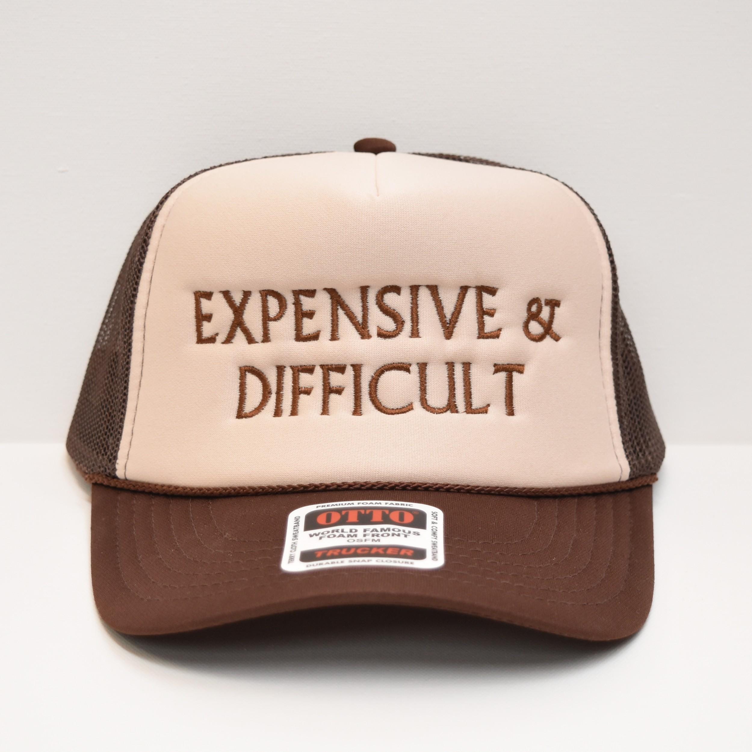 Expensive & Difficult Retro Embroidered Retro Trucker Hat  display picture 3