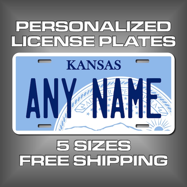 Kansas License Plate Etsy