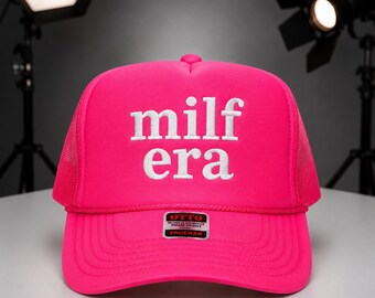 milf era Embroidered Retro Trucker Hat - Otto Cap