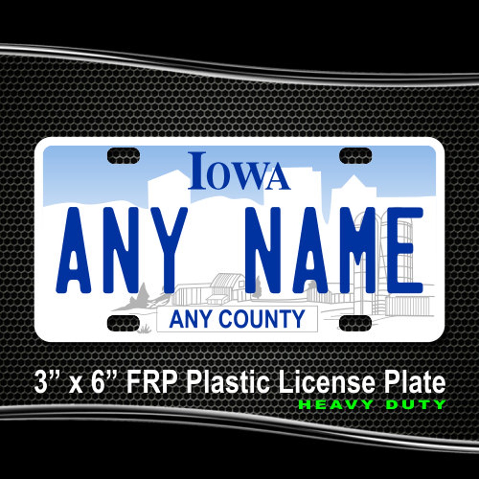 Personalized Iowa Novelty License Plates 5 Sizes for toy Etsy