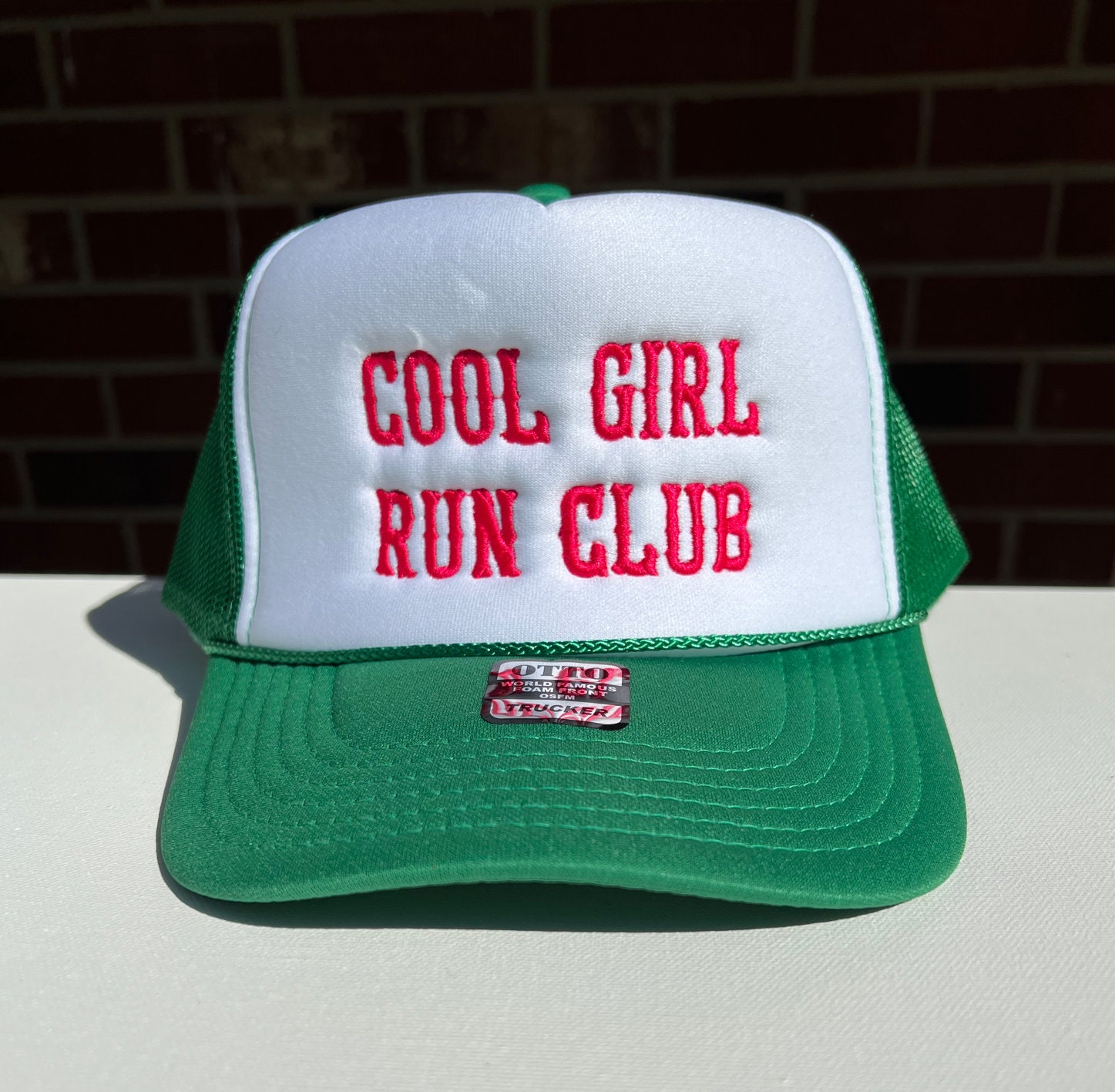 Cool Girl Run Club Embroidered Trucker Hat 